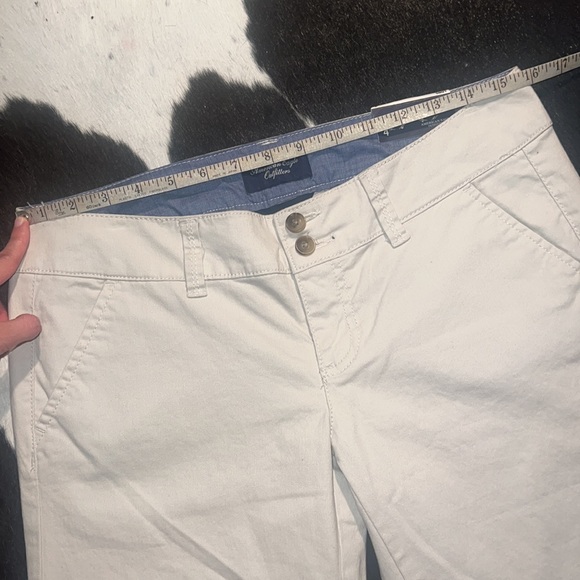 American Eagle Outfitters Mid-2000’s Artist Trouser in Khaki, size 4 long - Picture 8 of 15